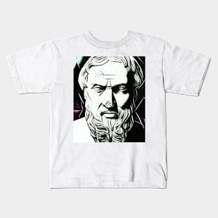 Herodotus Black and White Portrait | Herodotus Artwork 3 Kids T-Shirt